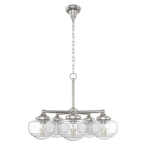 Saddle Creek Five Light Chandelier in Brushed Nickel (47|19360)