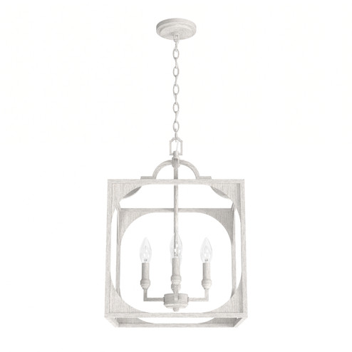 Highland Hill Four Light Pendant in Distressed White (47|19286)