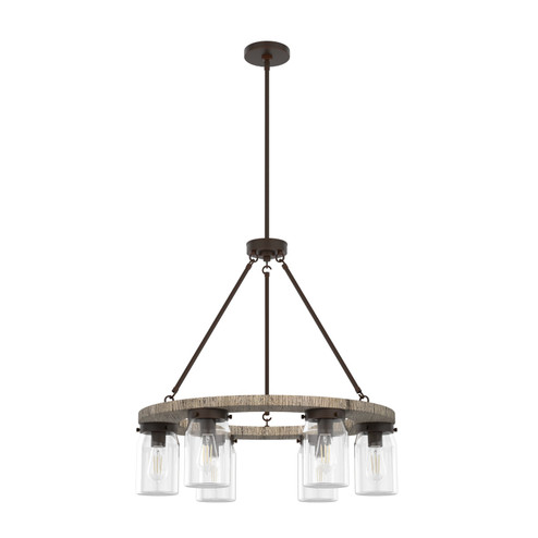 Devon Park Six Light Chandelier in Onyx Bengal (47|19210)