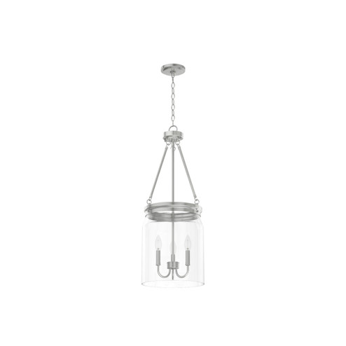 Devon Park Three Light Pendant in Brushed Nickel (47|19154)