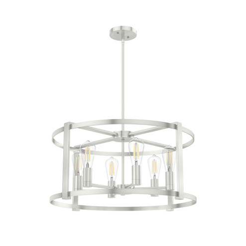 Astwood Six Light Chandelier in Brushed Nickel (47|19118)