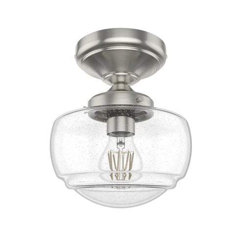 Saddle Creek One Light Flush Mount in Brushed Nickel (47|19049)