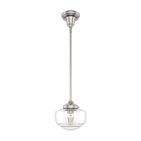 Saddle Creek One Light Pendant in Brushed Nickel (47|19029)