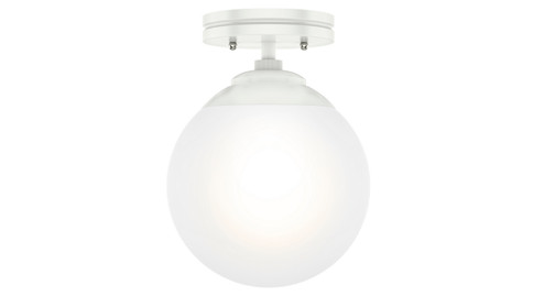 Hepburn One Light Flush Mount in Matte White (47|19021)