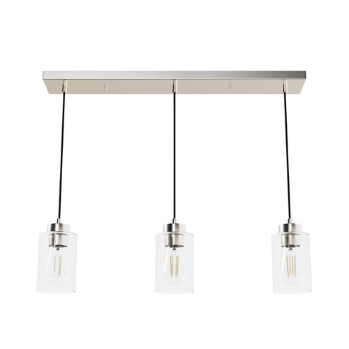 Hartland Three Light Pendant in Brushed Nickel (47|13068)