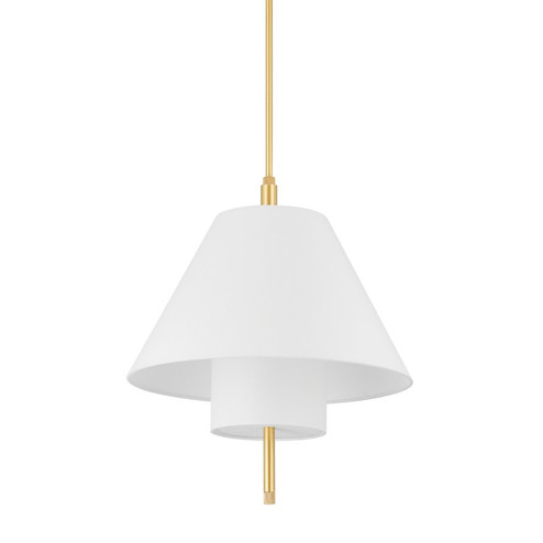 Glenmoore One Light Pendant in Aged Brass (70|PI1899701AGB)