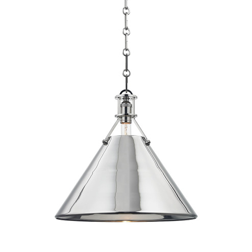 Metal No. 2 One Light Pendant in Polished Nickel (70|MDS952PN)