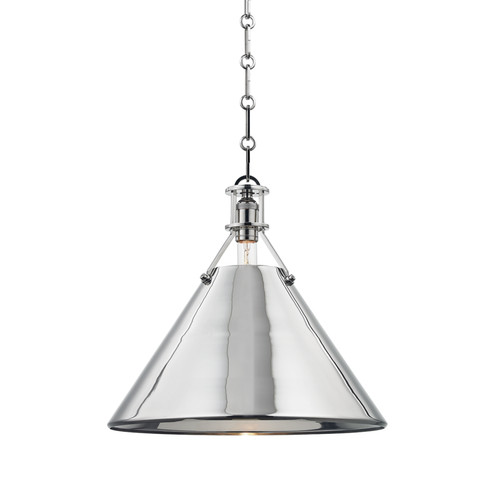 Metal No.2 One Light Pendant in Polished Nickel (70|MDS952PN)