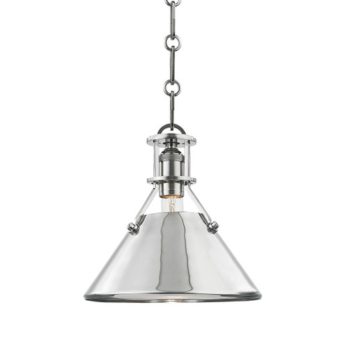 Metal No. 2 One Light Pendant in Polished Nickel (70|MDS951PN)