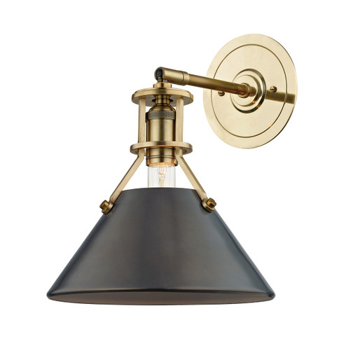 Metal No. 2 One Light Wall Sconce in Aged/Antique Distressed Bronze (70|MDS950ADB)