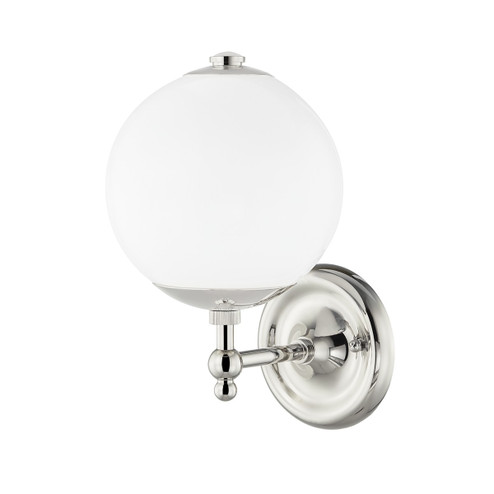 Sphere No.1 One Light Wall Sconce in Polished Nickel (70|MDS702PN)