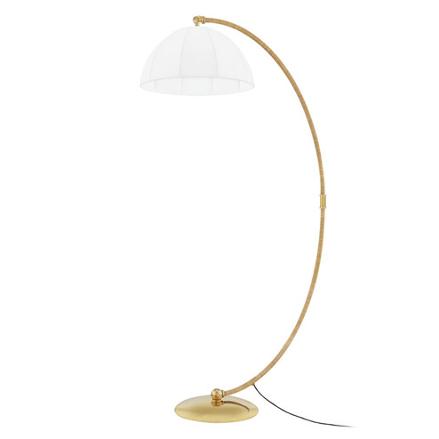 Montague One Light Floor Lamp in Aged Brass (70|L1668AGB)