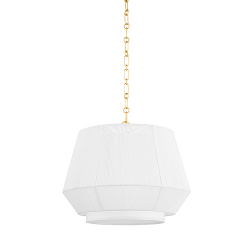 Debi One Light Pendant in Aged Brass (70|BKO501AGB)