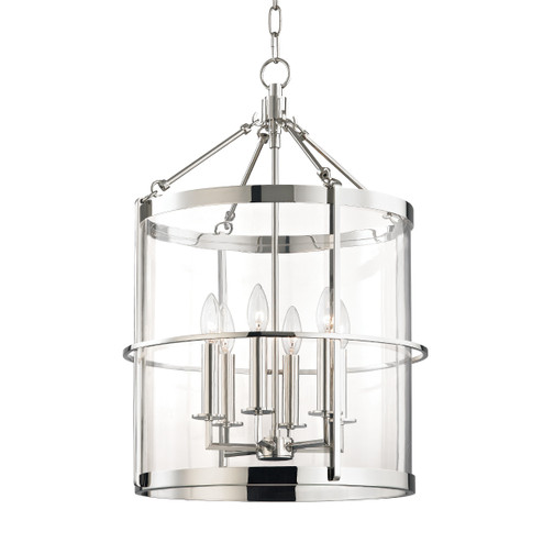 Ren Six Light Lantern in Polished Nickel (70|BKO201PN)