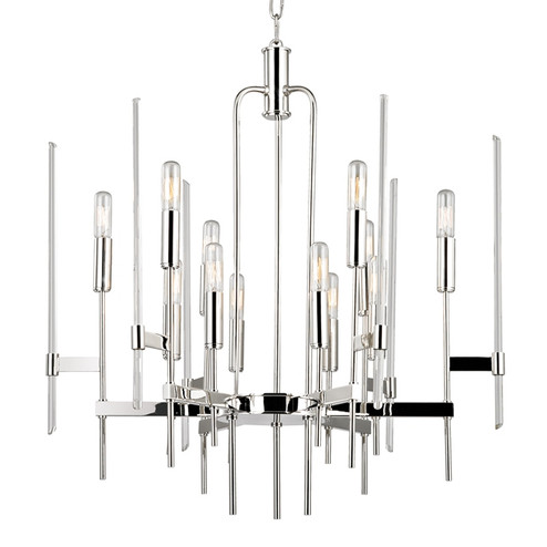 Bari 12 Light Chandelier in Polished Nickel (70|9912PN)