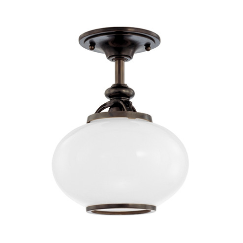 Canton One Light Semi Flush Mount in Old Bronze (70|9809FOB)
