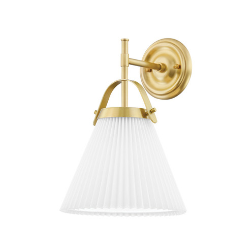 Aldridge One Light Wall Sconce in Aged Brass (70|9610AGB)