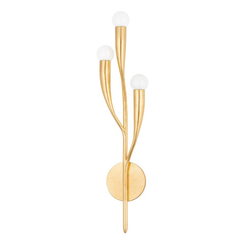 Labra Three Light Wall Sconce in Vintage Gold Leaf (70|9603VGL)