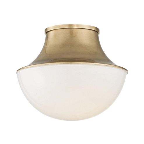 Lettie One Light Flush Mount in Aged Brass (70|9411AGB)