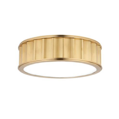 Middlebury Two Light Flush Mount in Aged Brass (70|911AGB)