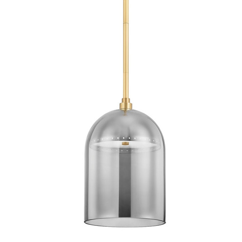 Dorval LED Pendant in Aged Brass (70|8709AGB)