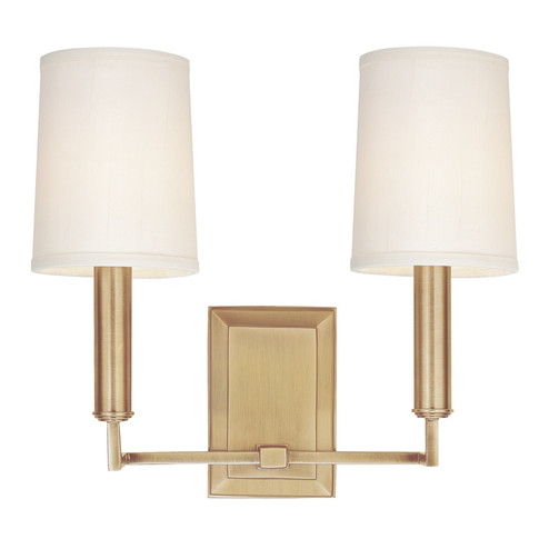 Clinton Two Light Wall Sconce in Aged Brass (70|812AGB)