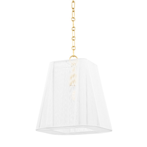 Verona Beach One Light Small Pendant in Aged Brass (70|7614AGB)