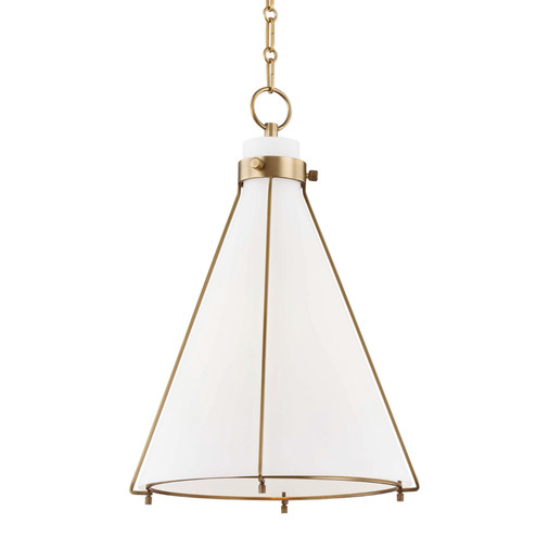 Eldridge One Light Pendant in Aged Brass (70|7316AGB)