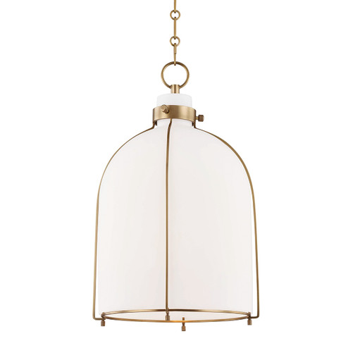 Eldridge One Light Pendant in Aged Brass (70|7314AGB)