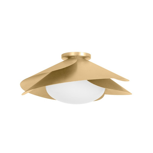 Brookhaven One Light Flush Mount in Vintage Gold Leaf (70|7215VGL)