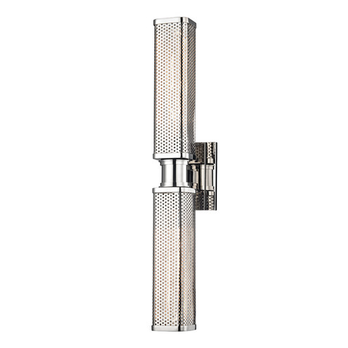 Gibbs Two Light Wall Sconce in Polished Nickel (70|7032PN)