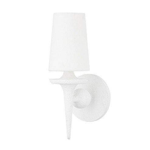 Torch One Light Wall Sconce in White Plaster (70|6601WP)