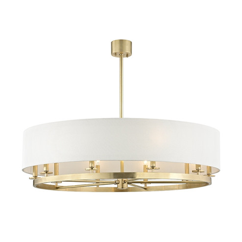 Durham Ten Light Island Pendant in Aged Brass (70|6542AGB)