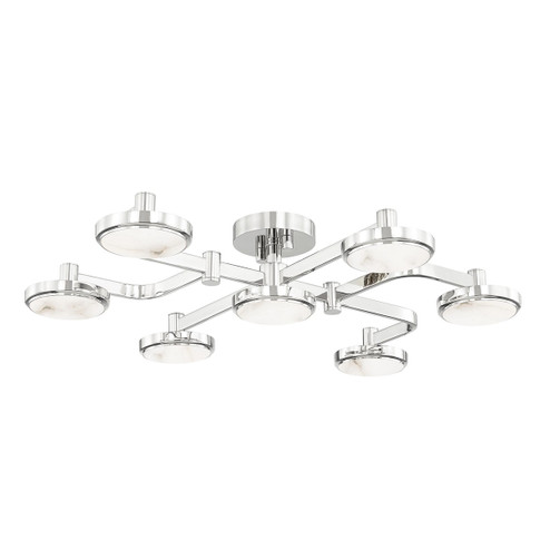 Meander LED Semi Flush Mount in Polished Nickel (70|6332PN)