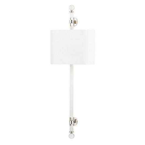 Wertham Two Light Wall Sconce in Polished Nickel (70|6122PN)