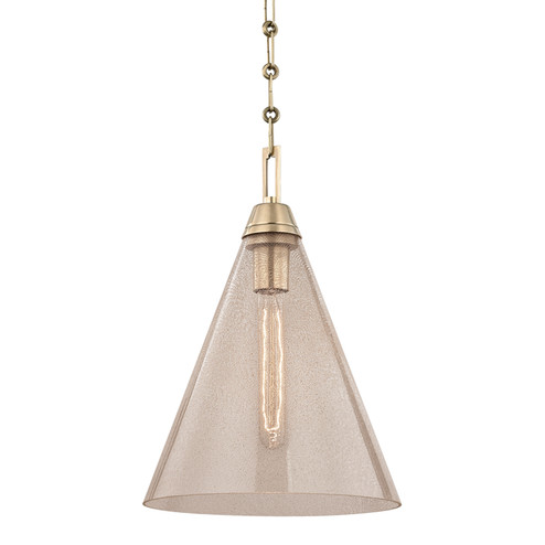 Newbury One Light Pendant in Aged Brass (70|6011AGB)