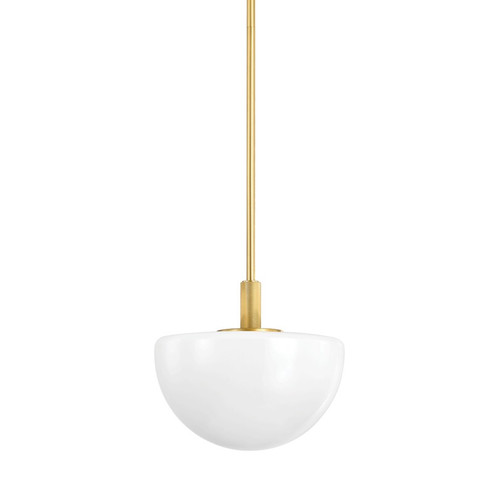 Lethbridge One Light Pendant in Aged Brass (70|5913AGB)