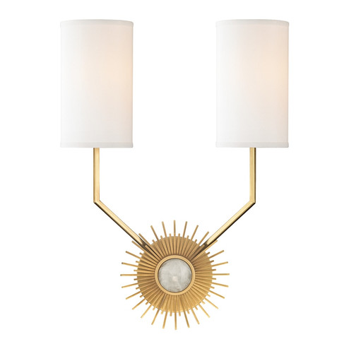 Borland Two Light Wall Sconce in Aged Brass (70|5512AGB)