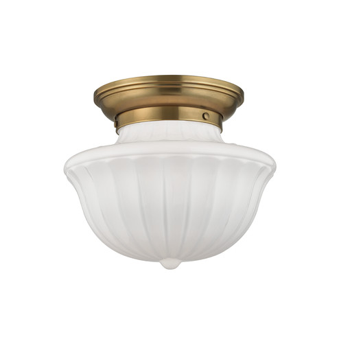 Dutchess One Light Flush Mount in Aged Brass (70|5012FAGB)