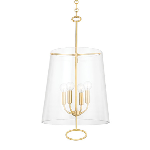 James Four Light Pendant in Aged Brass (70|4717AGB) James Four Light Pendant in Aged Brass (70|4717AGB)