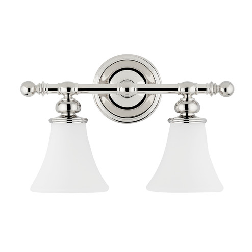 Weston Two Light Bath Bracket in Polished Nickel (70|4502PN)