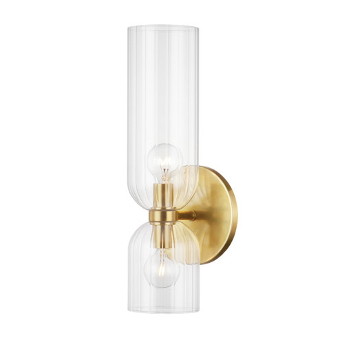 Sayville Two Light Wall Sconce in Aged Brass (70|4122AGB)