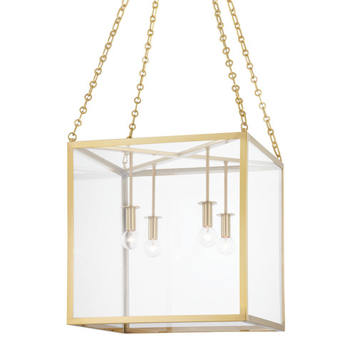 Catskill Four Light Pendant in Aged Brass (70|4118AGB)