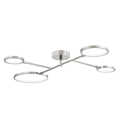 Saturn LED Semi Flush Mount in Polished Nickel (70|4104PN)
