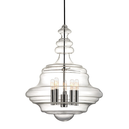 Washington Five Light Lantern in Polished Nickel (70|4020PN)
