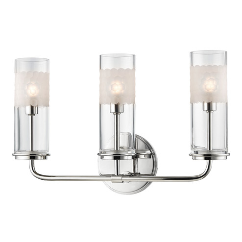 Wentworth Three Light Wall Sconce in Polished Nickel (70|3903PN)