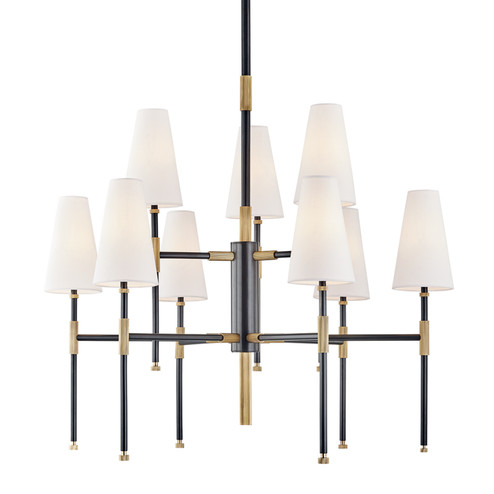 Bowery Nine Light Chandelier in Aged Old Bronze (70|3734AOB)