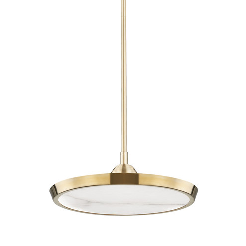 Draper LED Pendant in Aged Brass (70|3616AGB)