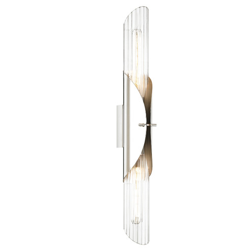 Lefferts Two Light Wall Sconce in Polished Nickel (70|3526PN)