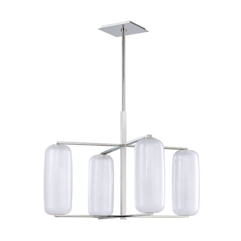 Pebble Four Light Chandelier in Polished Nickel (70|3474PN)